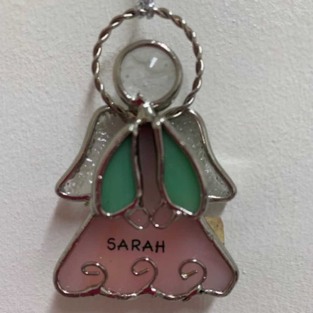Personalized "Sarah" Angel Christmas Ornament by Ganz
